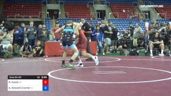 132 lbs Cons 64 #2 - Riley Hawk, Missouri vs Keegan Hassell Cramer, Nevada
