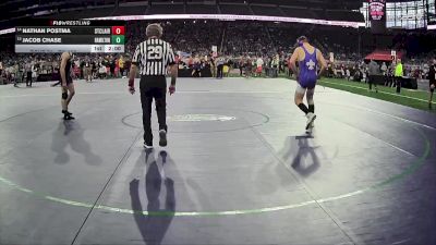 D2-157 lbs Champ. Round 1 - Jacob Chase, Hamilton HS vs Nathan Postma, St Clair HS