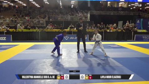 Layla Nour Eljazouli vs Vallentyna Manuelle Dos S. A. De 2025 Pan Kids Jiu-Jitsu IBJJF Championship