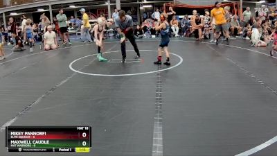 48 lbs Semis (4 Team) - Mikey Pannorfi, Elite Squeeze vs Maxwell Caudle, Mat Warriors