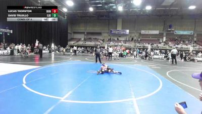 58 lbs Consi Of 4 - Lucas Thornton, Duran Elite vs David Trujillo, Elbert County Wranglers