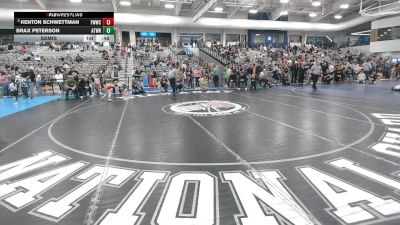 56 lbs Semis - Kenton Schwettman, FM Wildcat Wrestling Club vs Brax Peterson, Athlos Wrestling