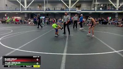 96 lbs Round 6 (10 Team) - Blake Kelly, 84 Athletes vs Tyler Verceles, Headhunters