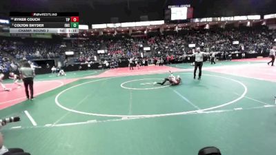 74 lbs Champ. Round 2 - Colton Snyder, EWC3 vs Ryker Couch, TIPPA