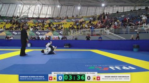 ISAQUE ARAÚJO VASCONCELOS vs HENRIQUE OLIVEIRA DE PAULA 2026 FPJJ Circuito Paulista GI Etapa 3