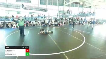 61 lbs Semifinal - Ari Sobaje, The Club vs Asher Warner, Bear Cave