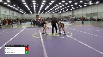 105 lbs Quarterfinal - David Perez, Mayo Quanchi Judo And Wrestling Club vs Brody Warrick, Sebolt Wrestling Academy