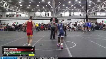 113 lbs Round 1 (6 Team) - Sean Campbell, Savage WA Black vs Cooper Cammarata, PA Alliance Blue