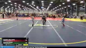 48 lbs 1 - Aliana Williams, Midwest Maniacs vs Easton Egan, Team Michigan