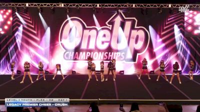Legacy Premier Cheer - Crush [2026 L1 Youth - Flex - D2 Day 1] 2026 One Up Arizona Nationals