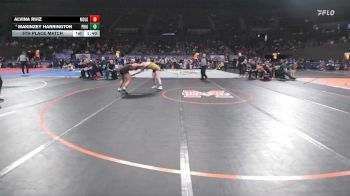 4A/3A/2A/1A Girls 135 5th Place Match - Alvina Ruiz, Molalla Girls vs Makinzey Harrington, Philomath Girls