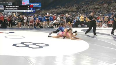 155 lbs Cons. Sub-rd Of 16 - Vivienne Legato, Ohio vs Lorelei Weaver, Missouri