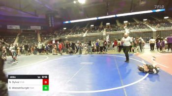 46 lbs Consolation - Nalu Sylva, Sturgis Youth WC vs Blake Wasserburger, Cwc