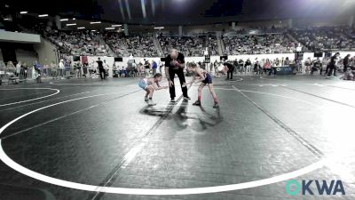 47 lbs Consi Of 4 - Bradley Francis, Team Tulsa Wrestling Club vs Brilea Adams, Powerhouse