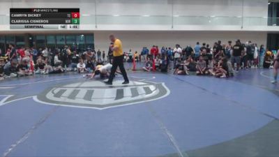 120 lbs Semifinal - Camryn Dickey, Tucson Cyclones vs Clarissa Cisneros, Northview