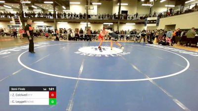 215 lbs Semifinal - Zachary Caldwell, St Francis vs Christopher Leggett, Newburgh