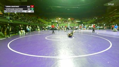 100 lbs 5th Place - Emma Martinez, Madera South vs Stephanie Martinez, Highland (Bakersfield)