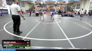160 lbs Cons. Round 2 - Gavin Yager, Fountain Valley vs Rolondo Nieves, Montclair