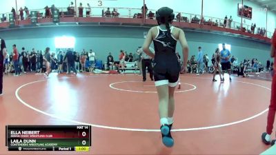 95 lbs Semifinal - Ella Neibert, Indian Creek Wrestling Club vs Laila Dunn, Contenders Wrestling Academy