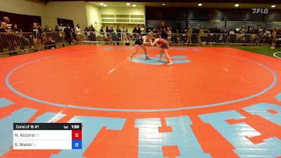 118 lbs Consi Of 16 #1 - Natalia Accorsi, CT vs Sarah Walsh, FL