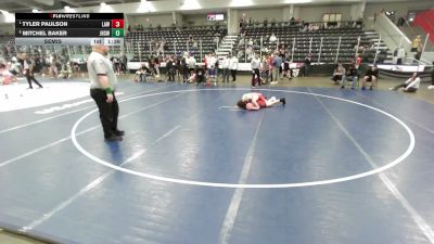 138 lbs Semis - Tyler Paulson, LaCrosse Area Wrestlers vs Mitchel Baker, Jackson High School Wrestling