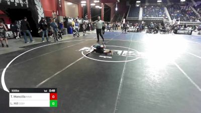 100 lbs Consolation - Tryndon Mancilla, Ravage WC vs Logan Hill, Cody WC