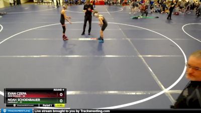 115 lbs Round 4 (6 Team) - Noah Schoenbauer, Lakeville vs Evan Czepa, New Prague