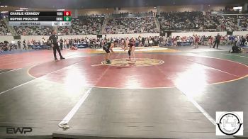 130 lbs Semifinal - Charlie Kennedy, Yukon MS Girls vs Sophie Proctor, Henryetta Knights Wrestling Club