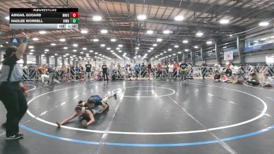 80 lbs Round 5 (4pm Saturday) - Hadlee Worrell, Iowa vs Abigail Godard, Minnesota Funky Singlets