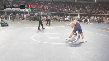 D 3 190 lbs 3rd Place Match - Braydon Fontenot, Opelousas Catholic vs Landen Marcantel, St. Edmund