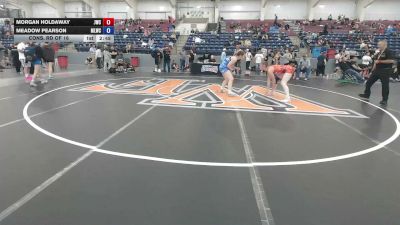 155 lbs Cons. Rd Of 16 - Morgan Holdaway, JWC vs Meadow Pearson, Mountain Lion Wrestling Club