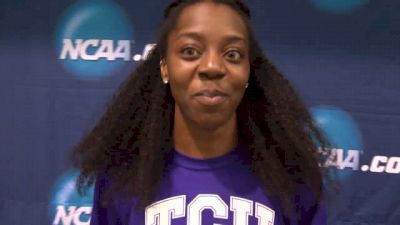 TCU's Lorraine Ugen wins the women's long jump