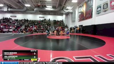 120 lbs Quarterfinal - Mia Hargrove, Discovery Canyon vs Rhys Bernier, Denver North