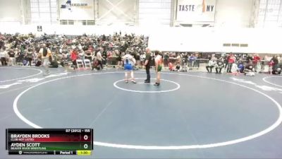 155 lbs Round 4 - Ayden Scott, Beaver River Wrestling vs Brayden Brooks, Club Not Listed