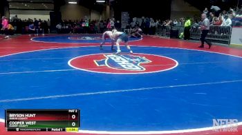 1A-106 lbs Quarterfinal - Bryson Hunt, Rabun County vs Cooper West, Elbert County