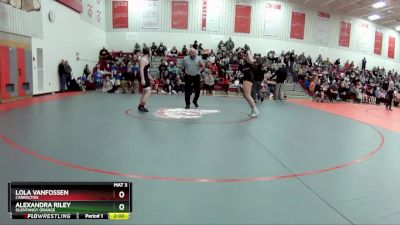 145 lbs Quarterfinal - Lola VanFossen, Carrolton vs Alexandra Riley, Olentangy Orange