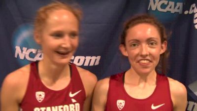 Stanford women after the 5K 2-3 finish