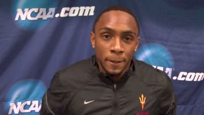 Arizona State's Ryan Milus after qualifying for the 60m final