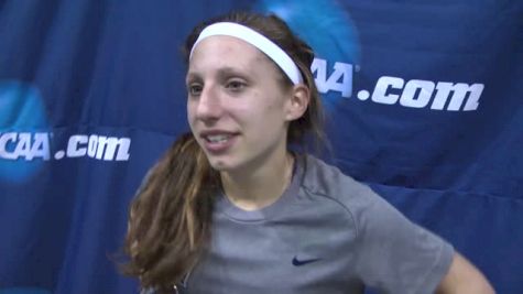 Emily Lipari wins the mile in front of her family and friends