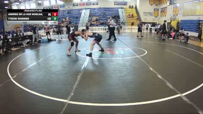 120 lbs Round 3 (8 Team) - Andres De La Hoz Boscan,, Wild Horse Riders vs Tyson Warner, Longwood WC