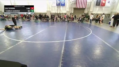 51 lbs Semifinal - Camilo Almaraz, Shootbox Wrestling Club vs Colt Steers, RWC - Roy Wrestling Club