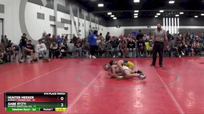 85 lbs Round 3 (8 Team) - Hunter Meeker, Burnett Trained (OH) vs Gabe Ryzyi, Dundee Wrestling (MI)