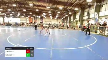 182 lbs Rr Rnd 2 - Juliano Marion, Young Guns Green vs Collin Casad, Indiana Outlaws White