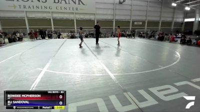 83 lbs 1st Place Match - Bowdee McPherson, UT vs Eli Sandoval, NV