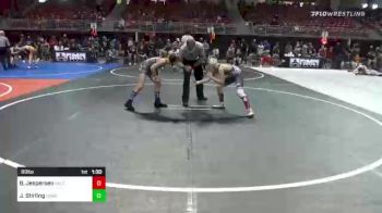 89 lbs Semifinal - Boone Jespersen, Valentine WC vs Jacob Stirling, Camel Kids