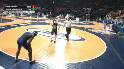 3A 157 lbs Cons. Semi - David Ogunsanya, Oak Park (O.P.-River Forest) vs Will Konder, Lombard (Montini)