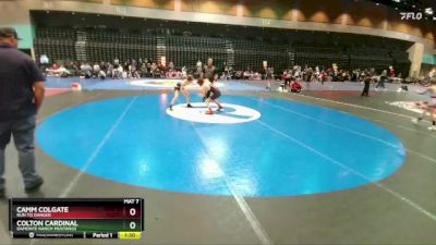 98-105 lbs Round 4 - Colton Cardinal, Damonte Ranch Mustangs vs Camm Colgate, Run To Danger