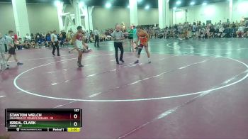 157 lbs Round 3 (10 Team) - Stanton Welch, Columbus St. Franics DeSales vs Isreal Clark, AAWA