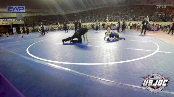 76 lbs Quarterfinal - Matthew Lesher, Mojo Grappling Academy vs Eli Livesay, Blanchard Wrestling Club