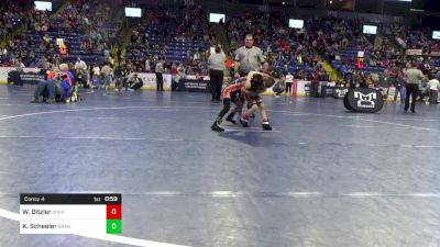 56 lbs Consy 4 - Wylee Ditzler, Wilkes Barre vs Kellen Scheeler, Danville